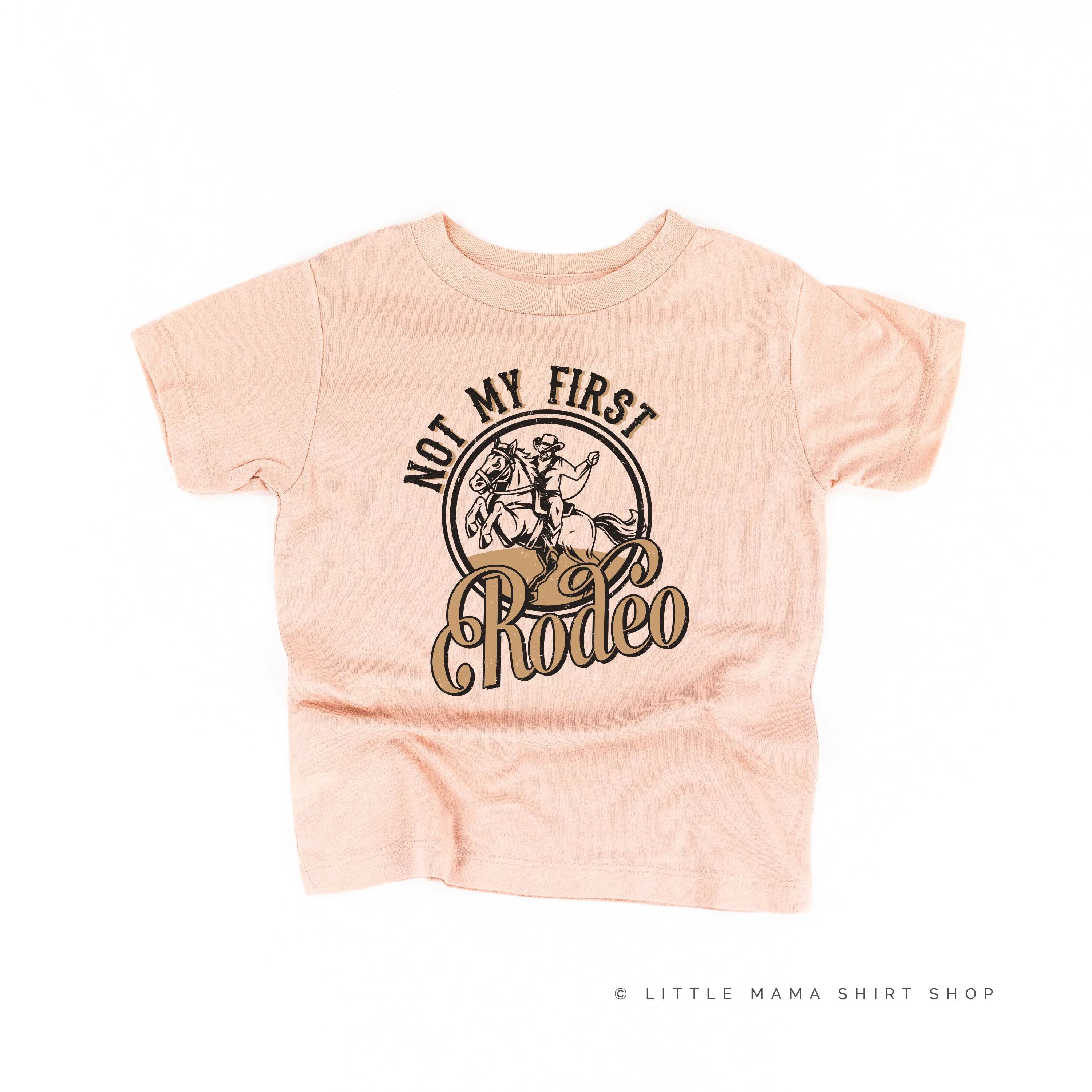 Not My First Rodeo - Distressed Design - Short Sleeve Child Shirt