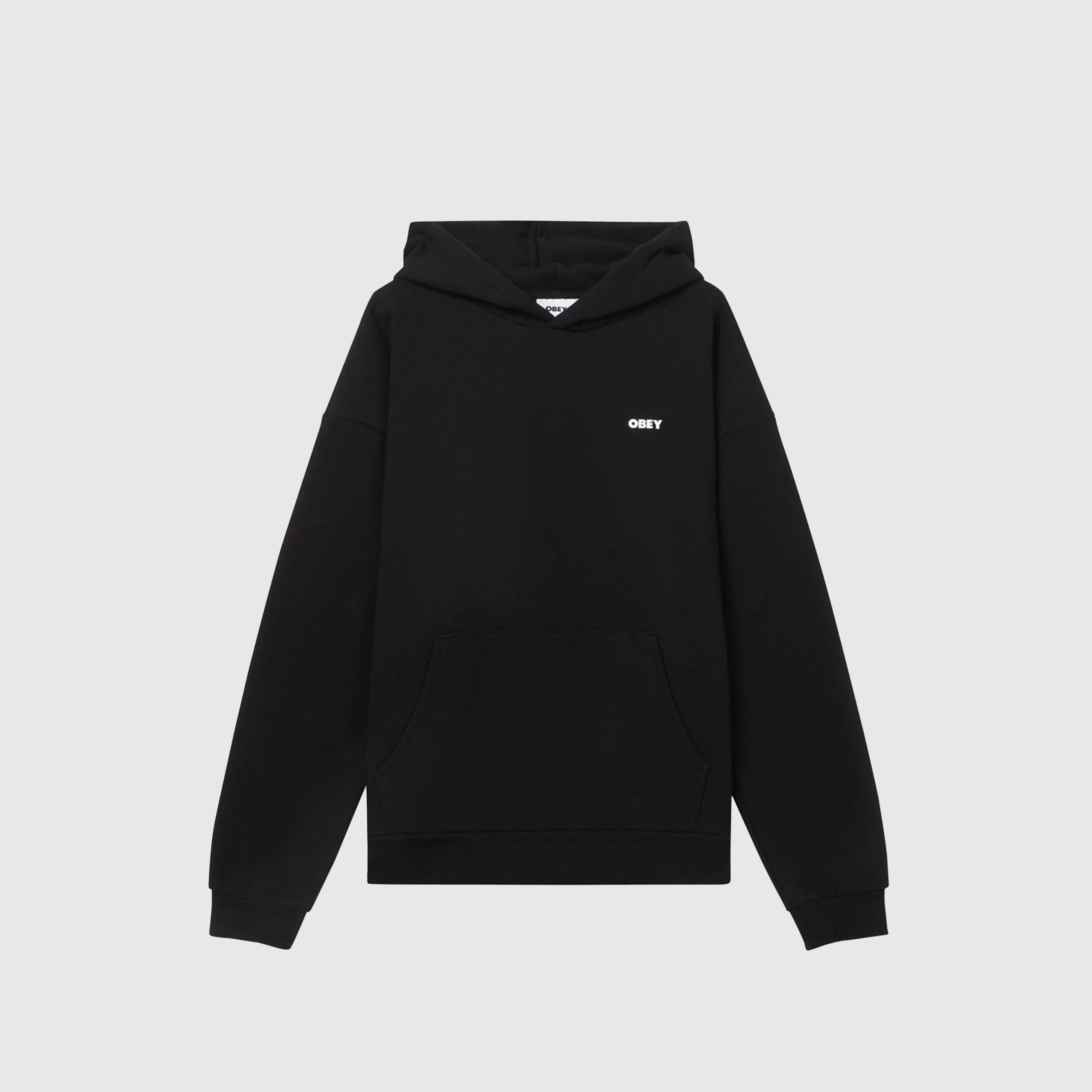 Obey Bold Star Extra Heavy Hood - Black