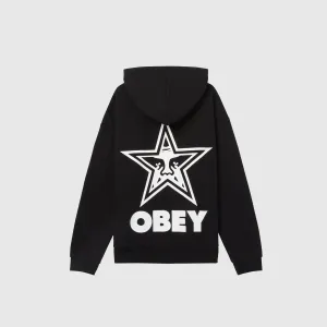 Obey Bold Star Extra Heavy Hood - Black