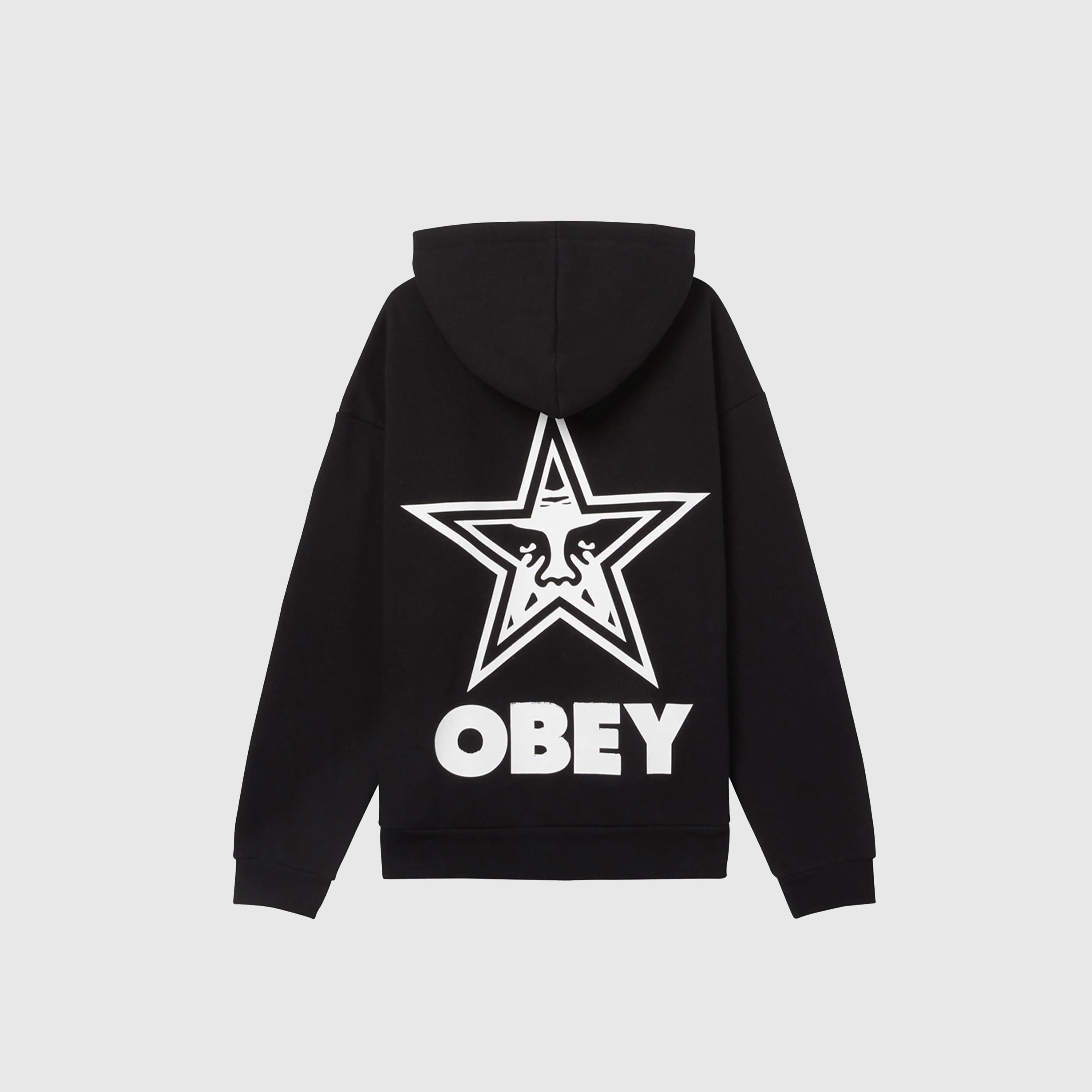 Obey Bold Star Extra Heavy Hood - Black
