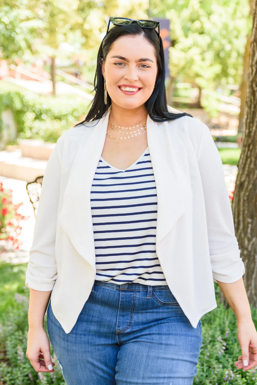 Ordinary Fun Blazer In Off White