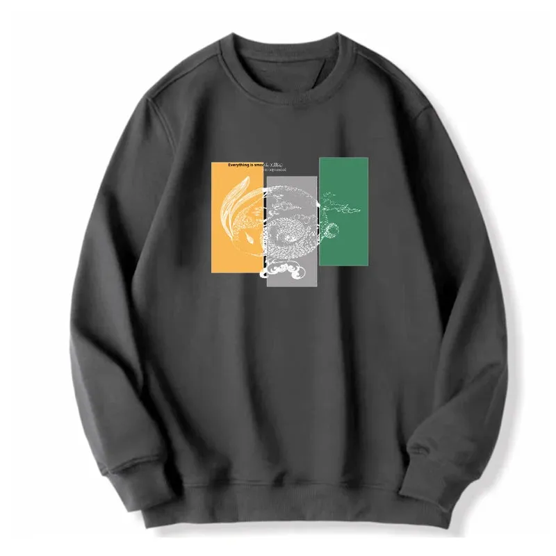 Oversized Tops Men Plus Size Autumn Pullovers Sweatshirts 6XL 7XL 110-180kg Man Round Neck Long Sleeve Printed Big Size Clothing