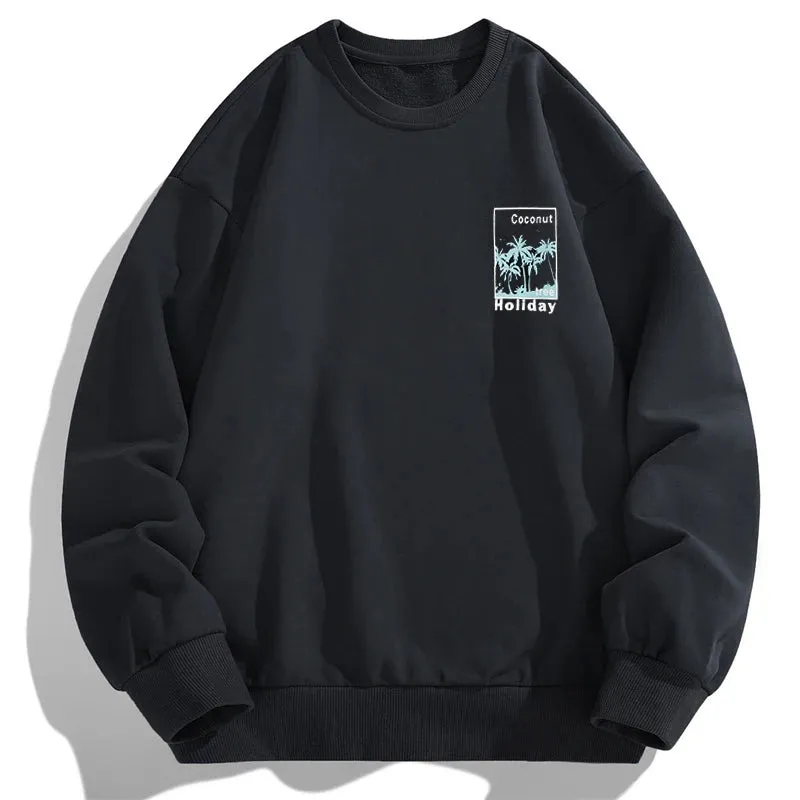 Oversized Tops Men Plus Size Autumn Pullovers Sweatshirts 6XL 7XL 110-180kg Man Round Neck Long Sleeve Printed Big Size Clothing