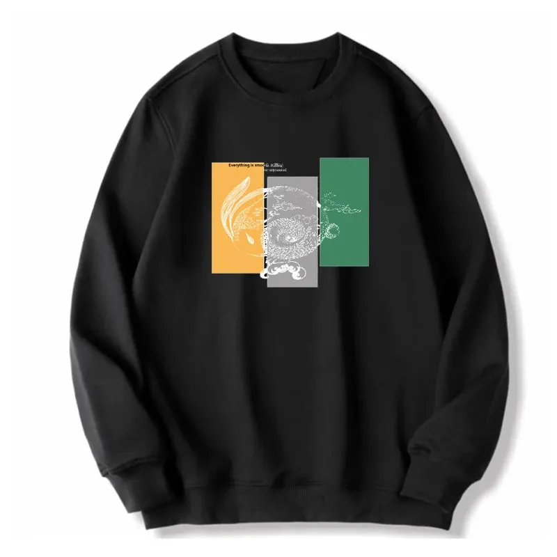 Oversized Tops Men Plus Size Autumn Pullovers Sweatshirts 6XL 7XL 110-180kg Man Round Neck Long Sleeve Printed Big Size Clothing