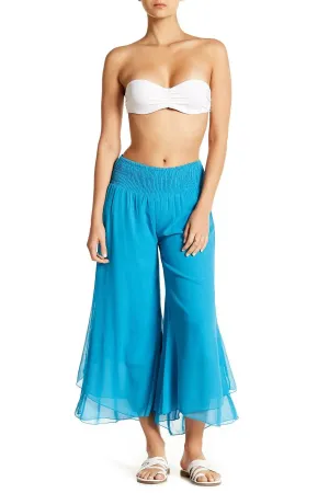 Palazzo Pants Wholesale with Smocked Belt | La Moda Beachwear