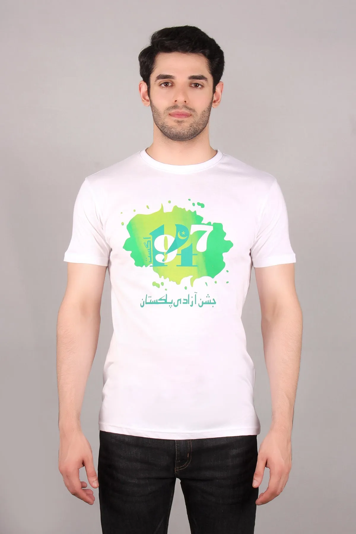 "LEKEY" Classic Crew Neck Pakistan Graphic T-Shirt