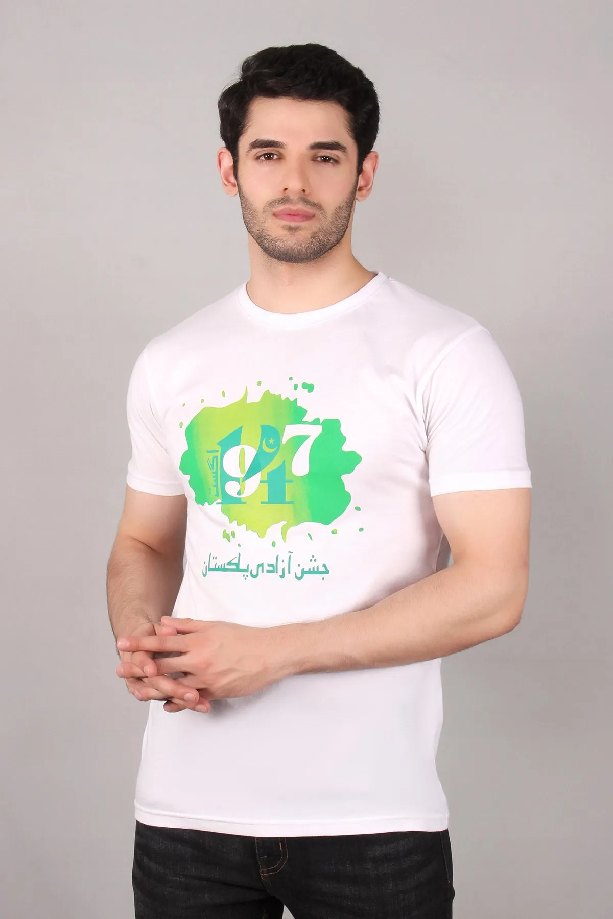 "LEKEY" Classic Crew Neck Pakistan Graphic T-Shirt