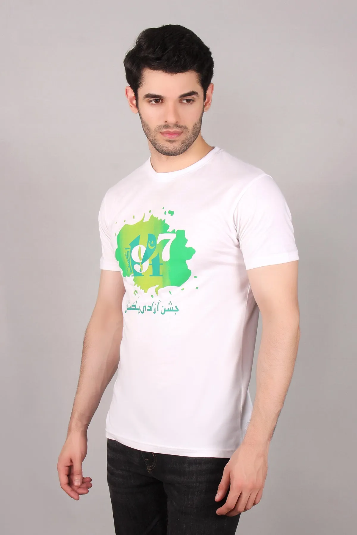 "LEKEY" Classic Crew Neck Pakistan Graphic T-Shirt