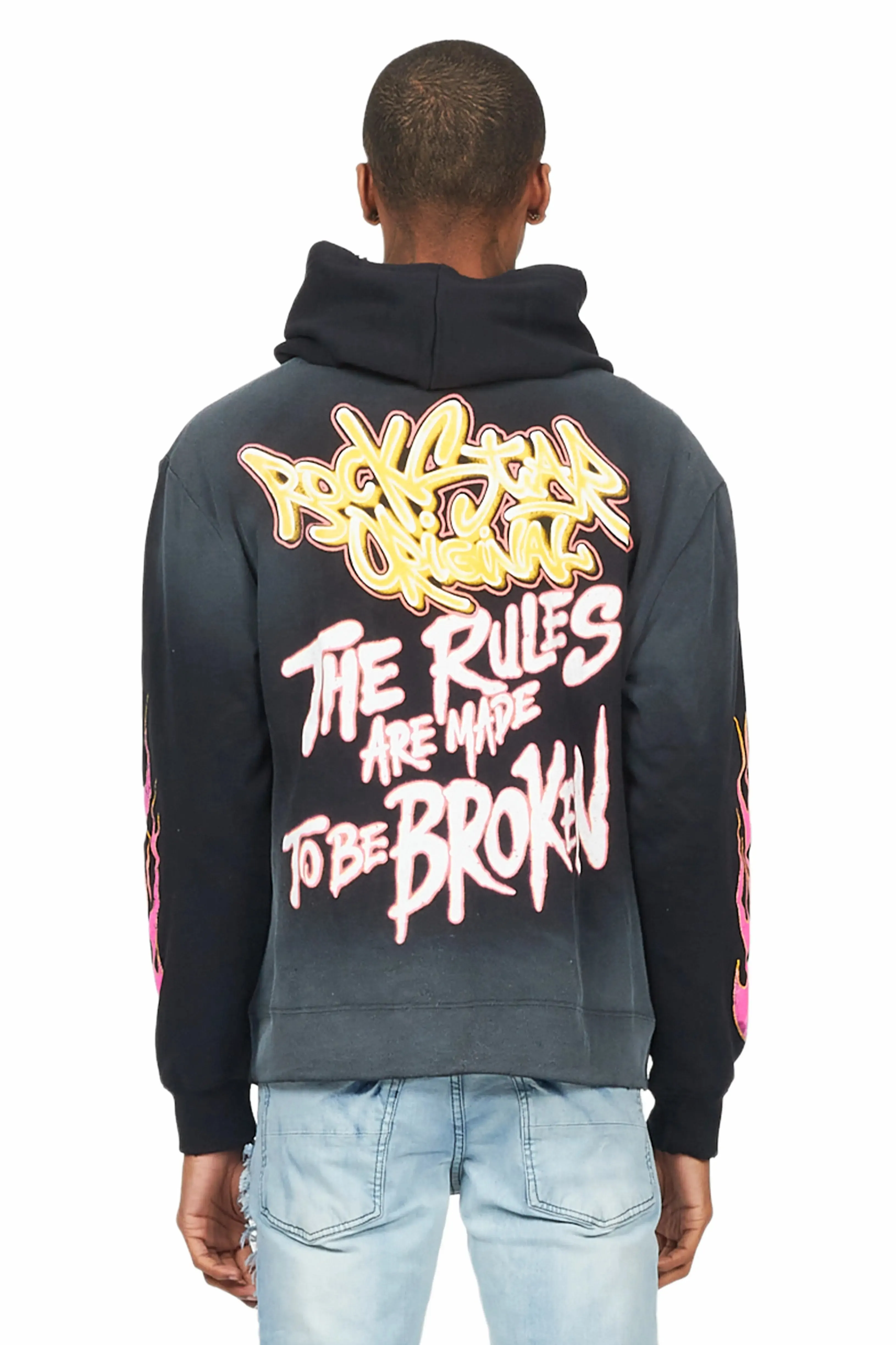 Rafe Black Graphic Hoodie