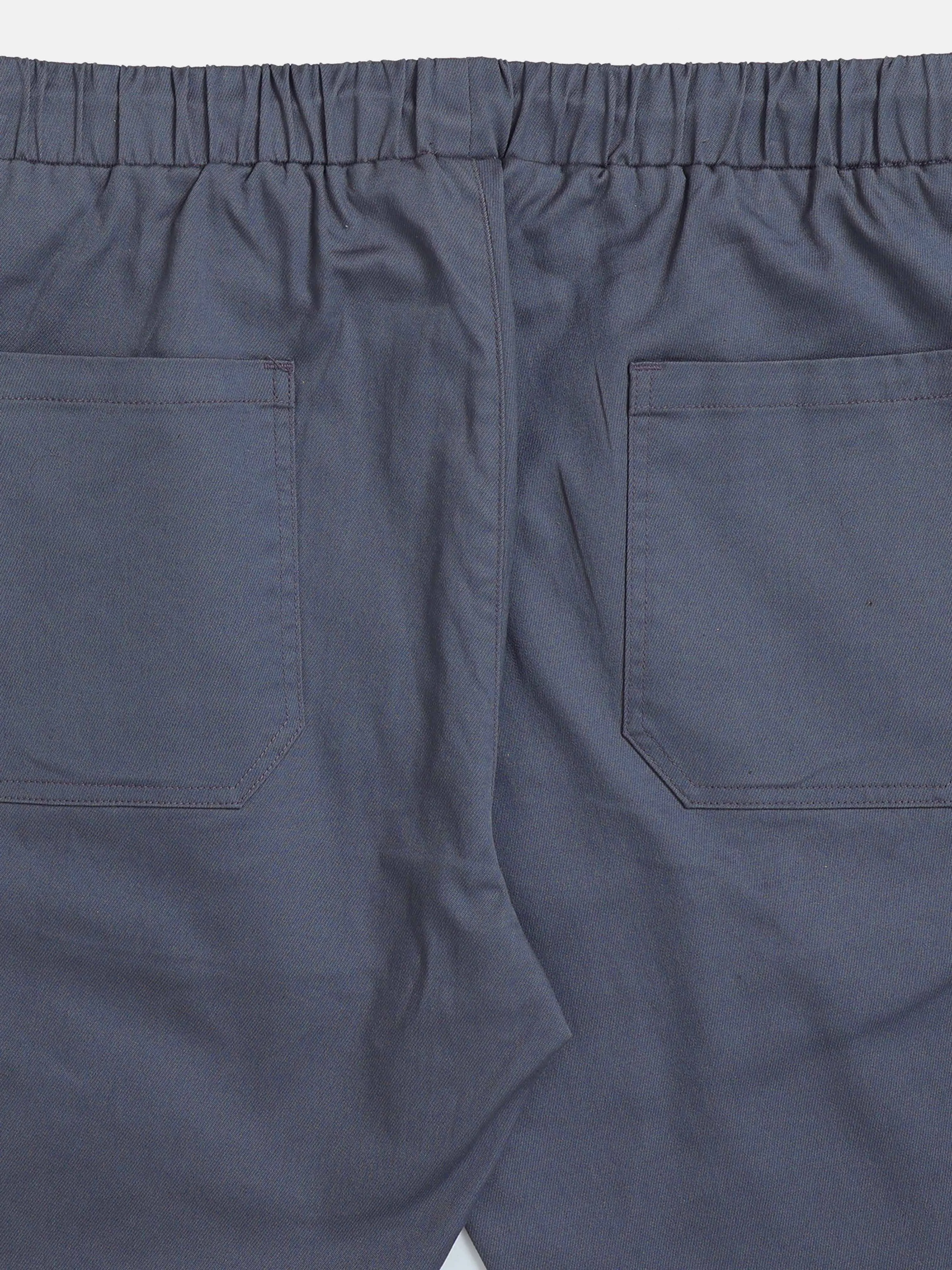 Rich Cotton Stone Blue Flexi Waist Ankle Pant