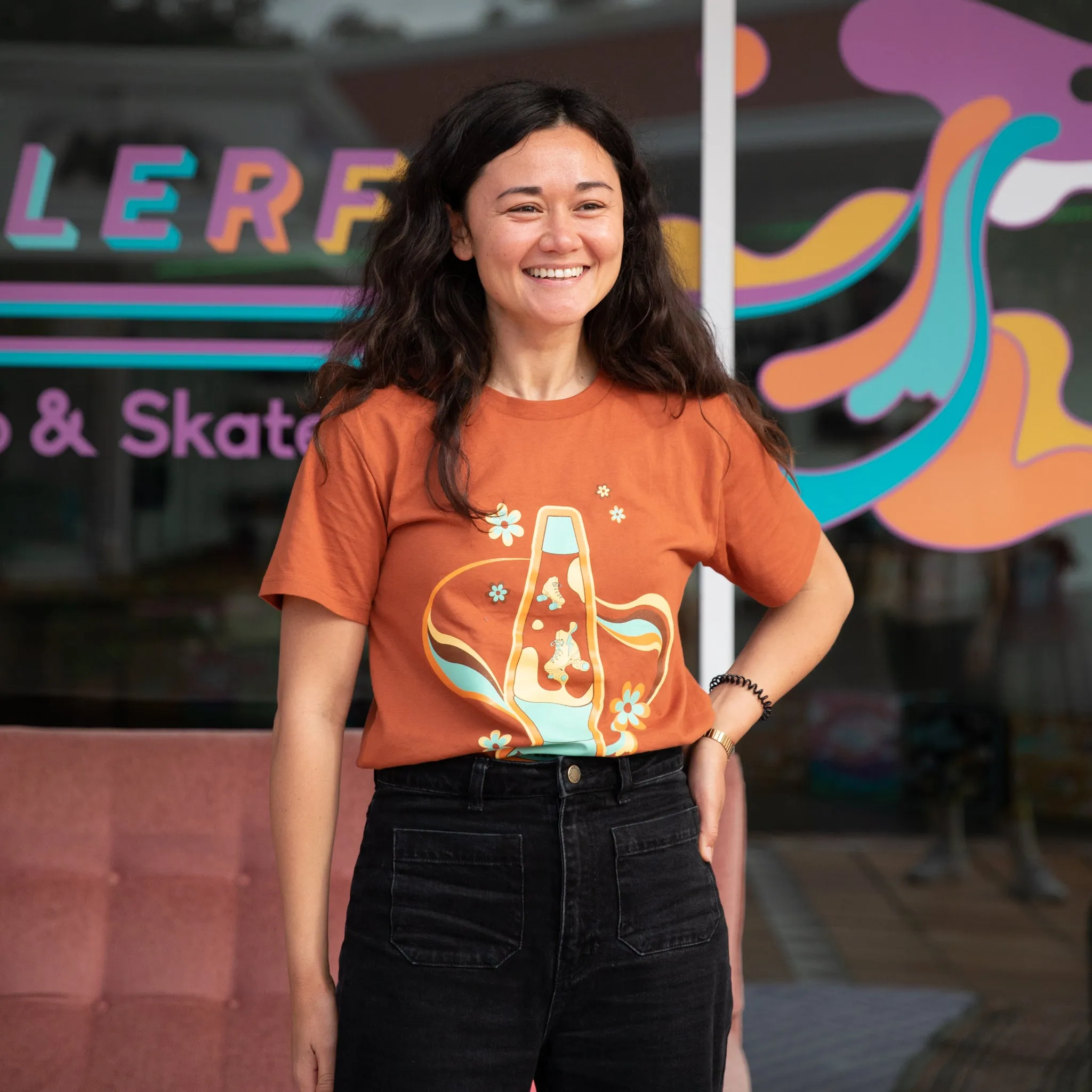 RollerFit - Skate Lava T Shirt - Copper