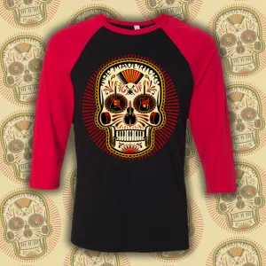 Skull Rays Raglan Tee