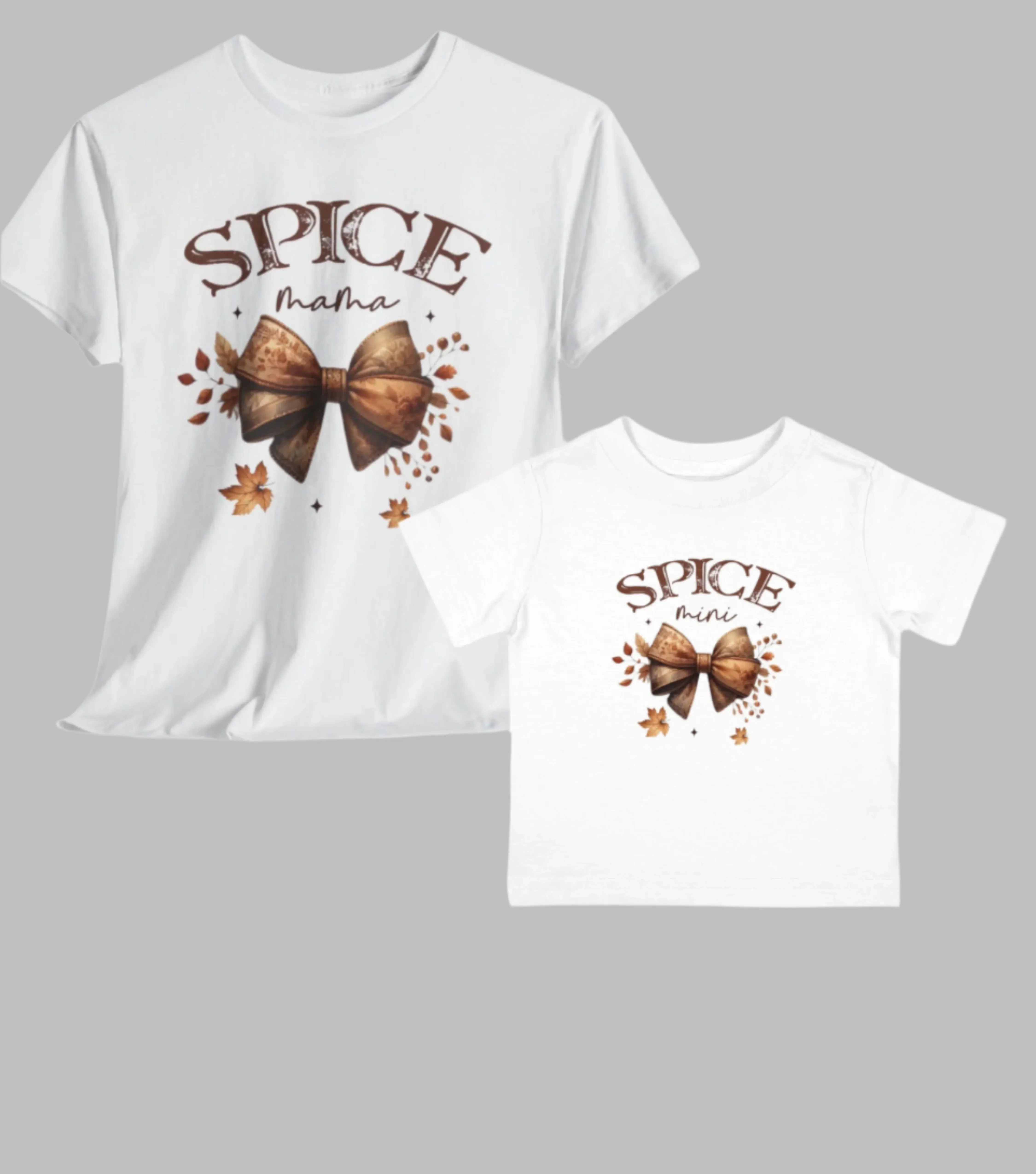 Spice Mama, Sister, & Mini Tee's & Bib