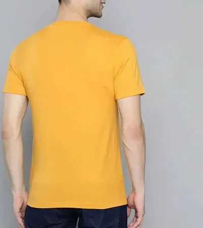 Stylish Cotton Blend Round Neck Half sleeve T Shirt For Men