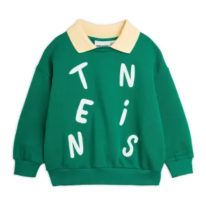 Tennis Application Collar Sweatshirt