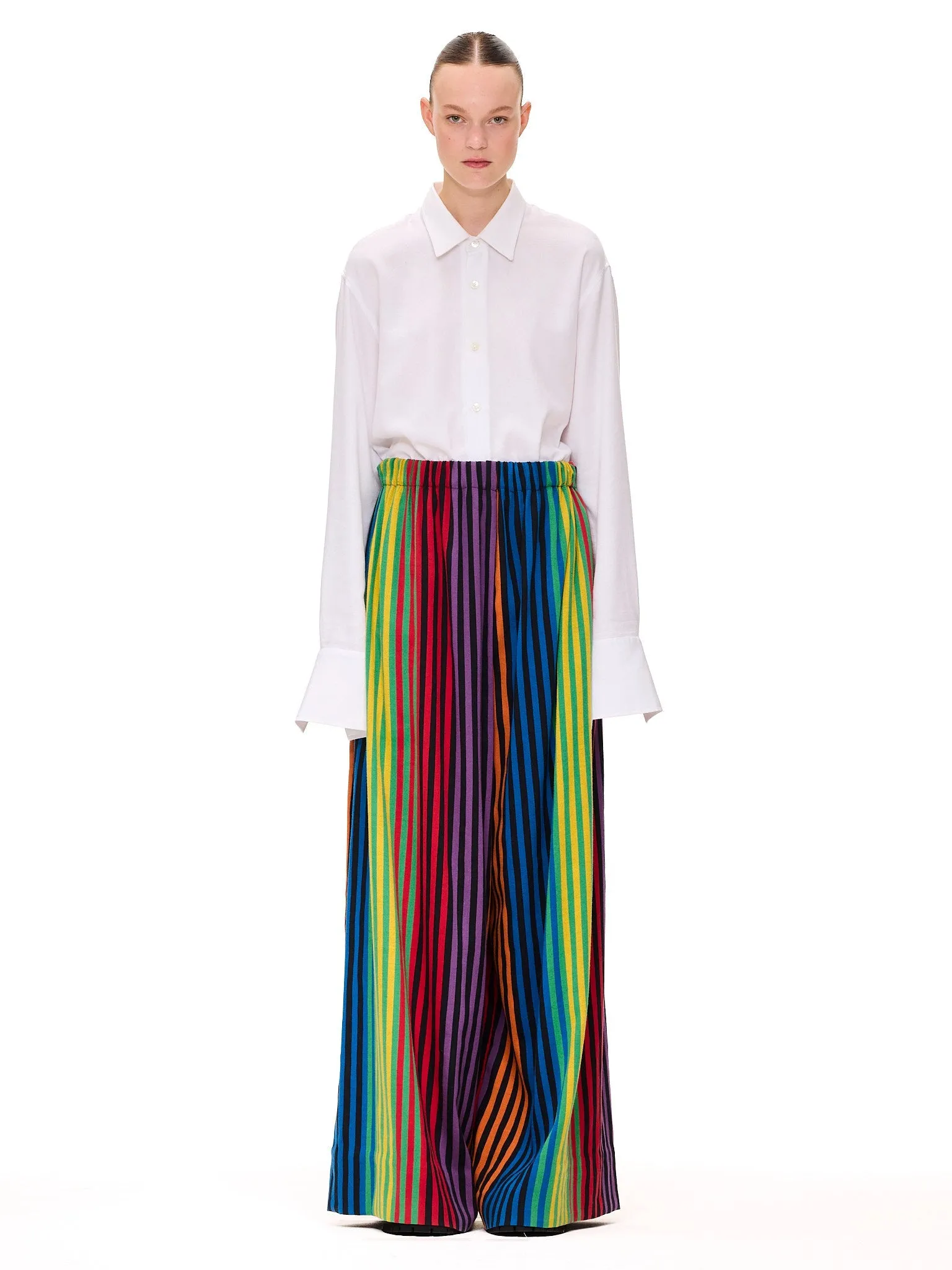 The Wide Leg Pant : Stripe 46