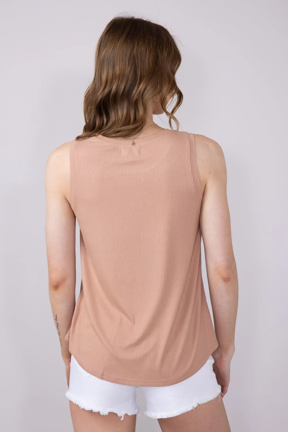 Thread & Supply Euclid Tank Top for Women in Mauve | T1562RSTS-CAFEAULAIT