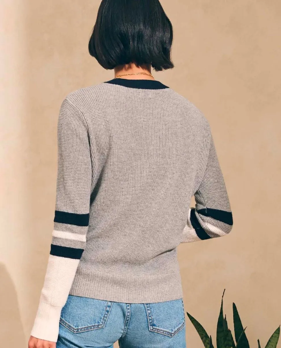 Throwback Crew Sweater Flannel Varsity