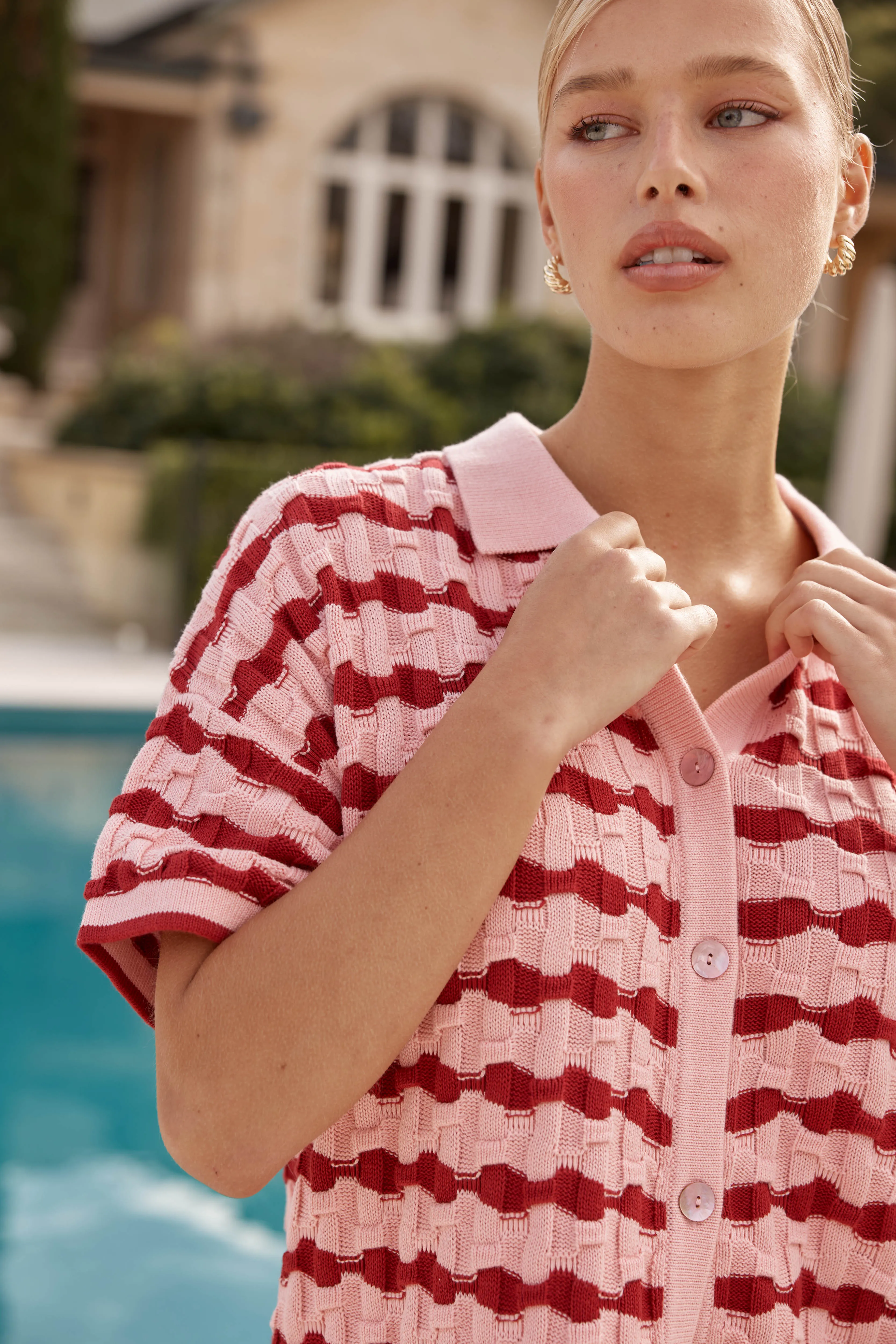 Valentine Knit Shirt (Pink)