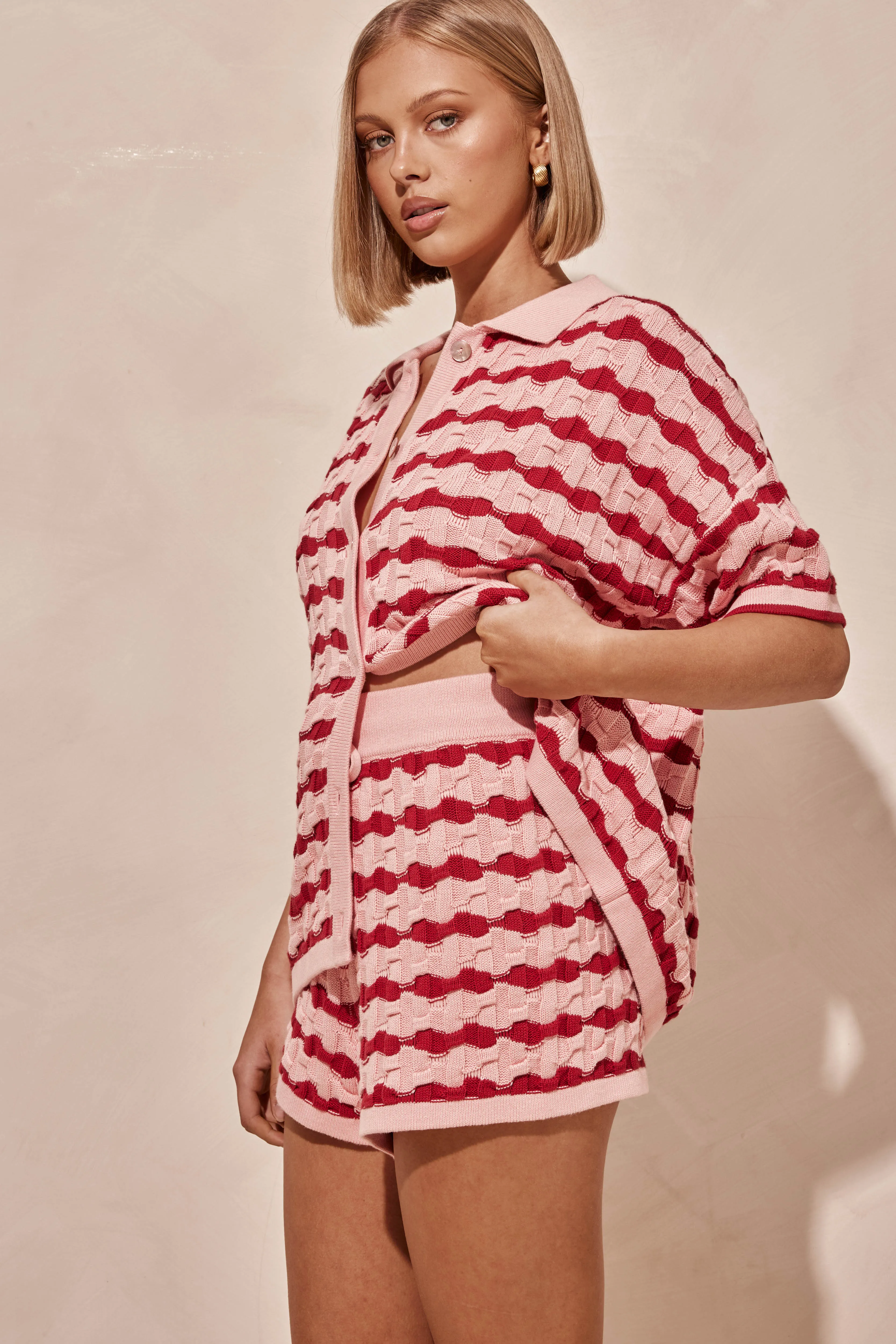 Valentine Knit Shirt (Pink)