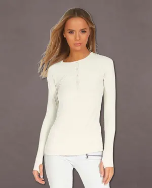 Vance Henley Long Sleeve Ivory