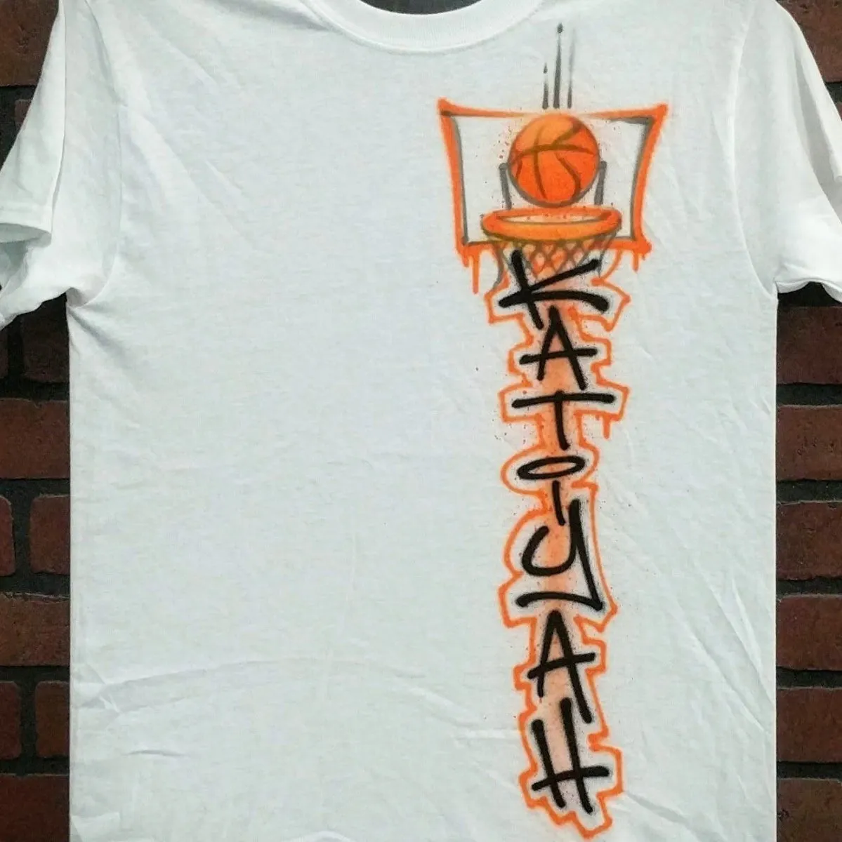 Vertical Basketball T shirt Design