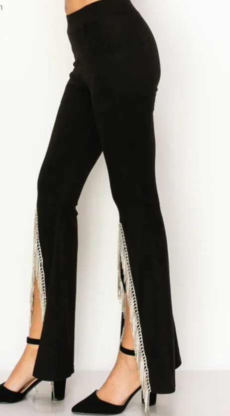 Vocal Elegant Fringe Bell Bottoms