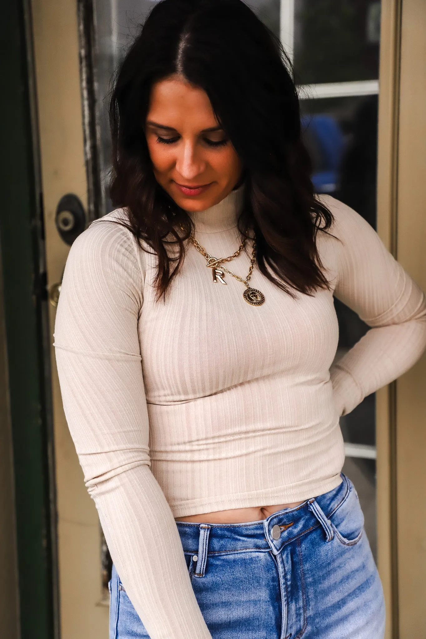 Wish You Well Mock Neck Top
