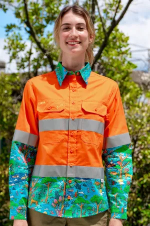 Women's Blinky Chill Orange Day/Night Hi Vis Workshirt