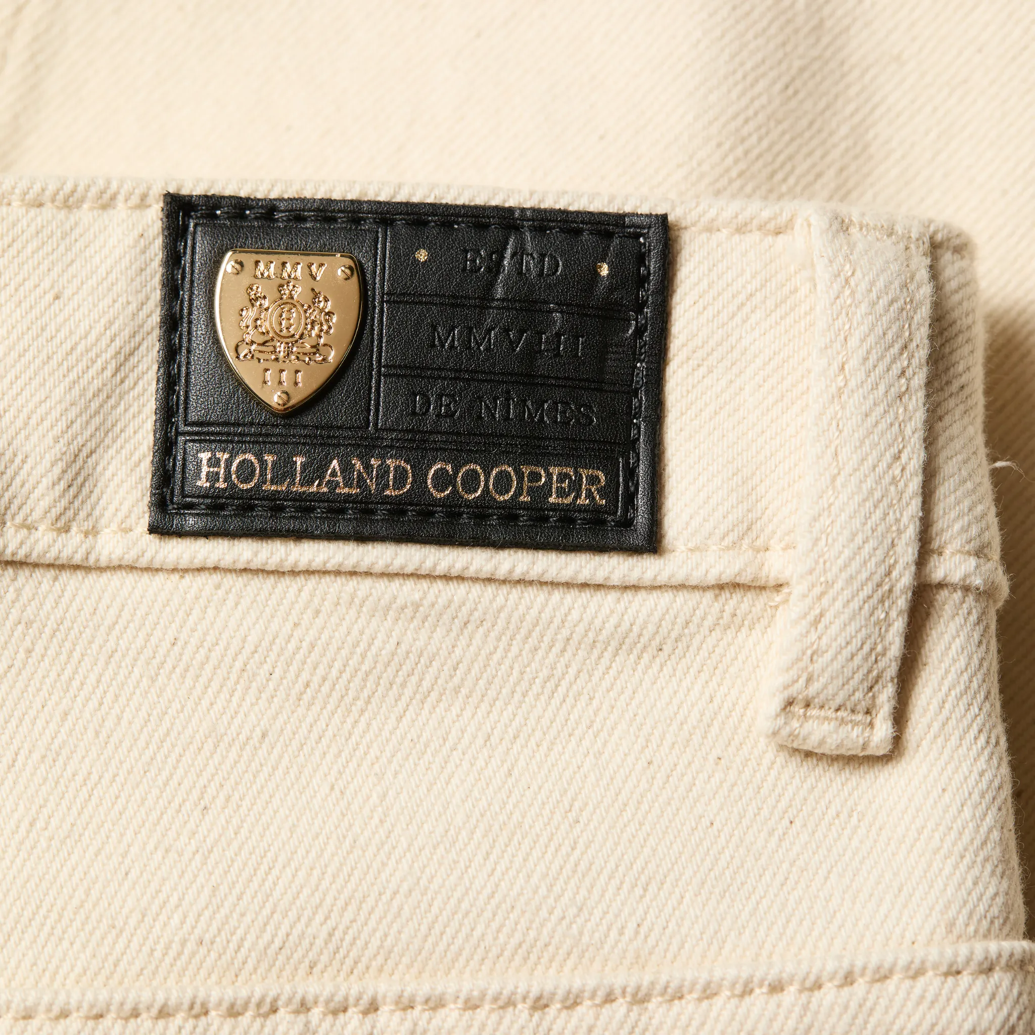 Womens Holland Cooper Oatmeal Classic Straight Fit Jeans